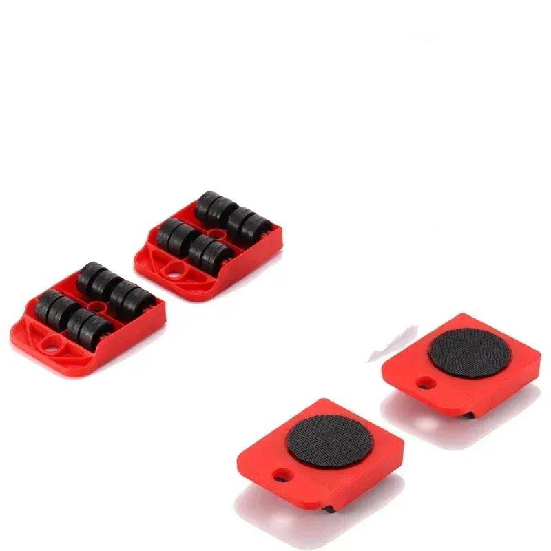 Stainless Steel Furniture Mover Red 5Pcs Set
