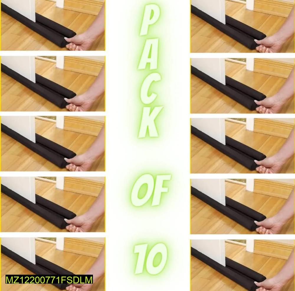 Premium Quality Door Dust Stopper Pack of 10 Black
