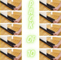 Premium Quality Door Dust Stopper Pack of 10 Black