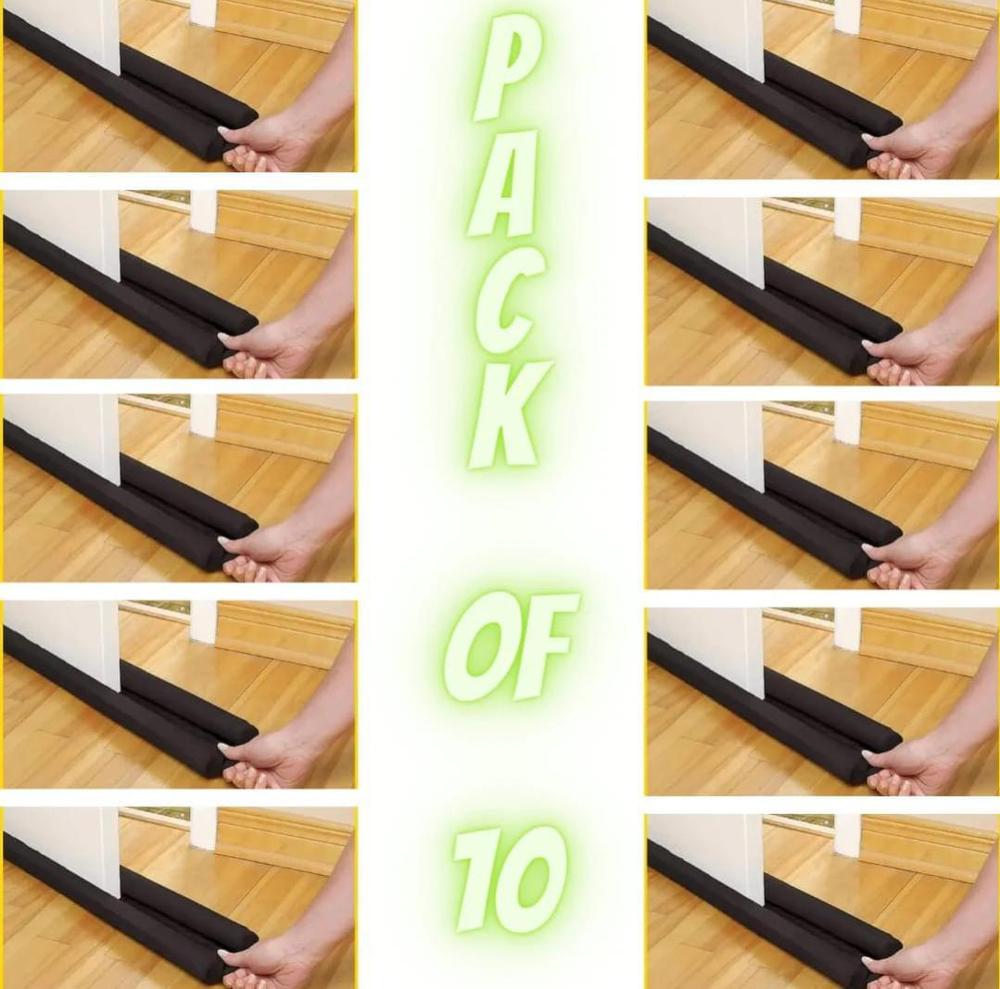 Premium Quality Door Dust Stopper Pack of 10 Black