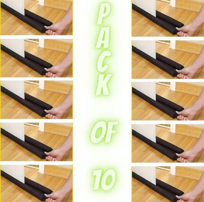 Premium Quality Door Dust Stopper Pack of 10 Black
