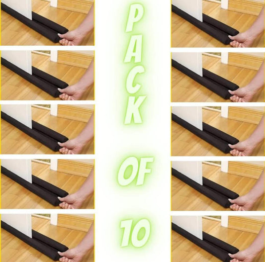 Premium Quality Door Dust Stopper Pack of 10 Black