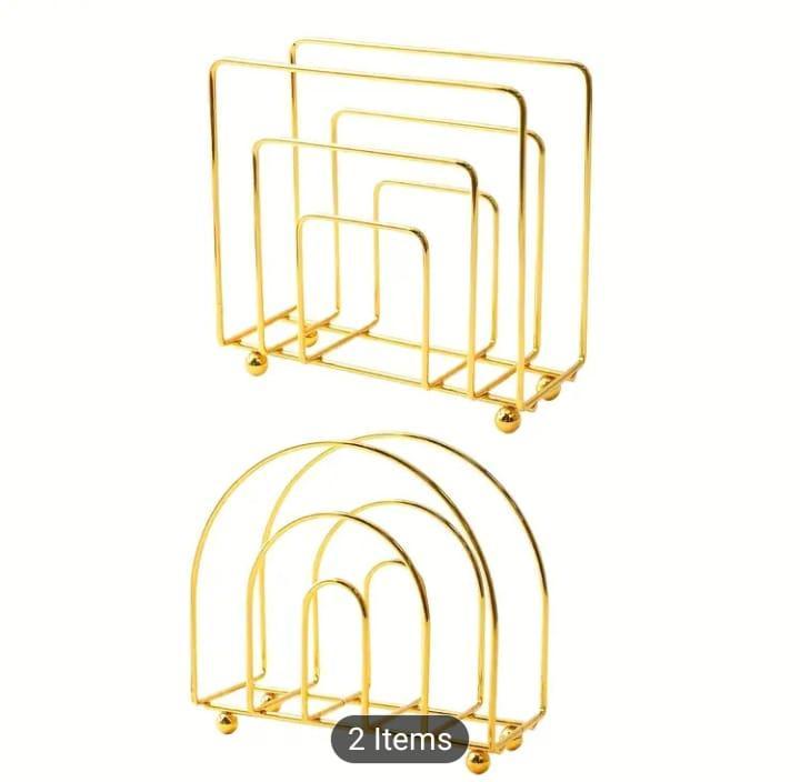 Golden Metal Tissue Box for Home Office