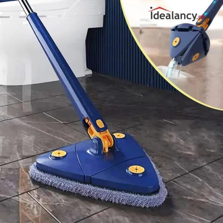 360 Degree Triangle Twister Mop Blue 130cm