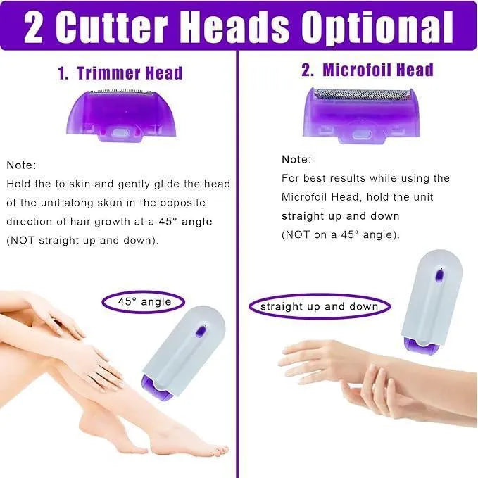 Rechargeable Women's Hair Shaver ABS Easy Clean