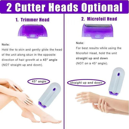 Rechargeable Women's Hair Shaver ABS Easy Clean