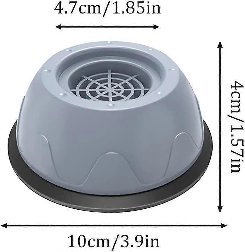 Washing Machine Stopper Gray Black Non-Slip Plastic