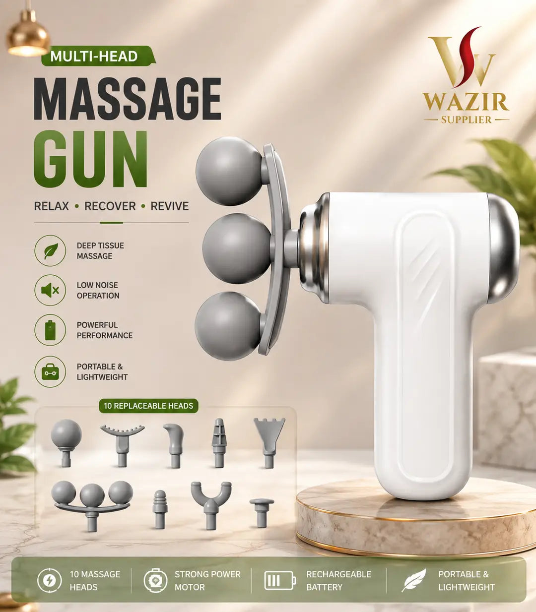 Portable Rechargeable Massage Fascial Gun