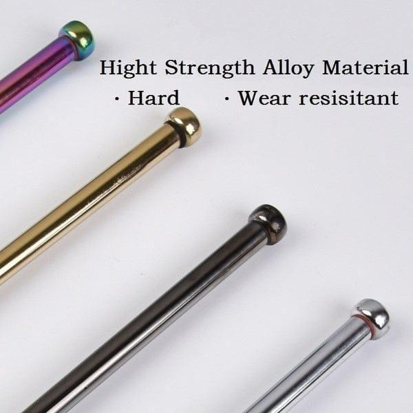 Self Defense Stick 9x26 Inch Silver Retractable with Free Holder