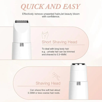 Rechargeable Women's Eyebrows & Facial Hair Trimmer