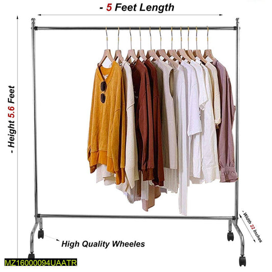 Stainless Steel Clothes Hanger Stand 5.6ft High