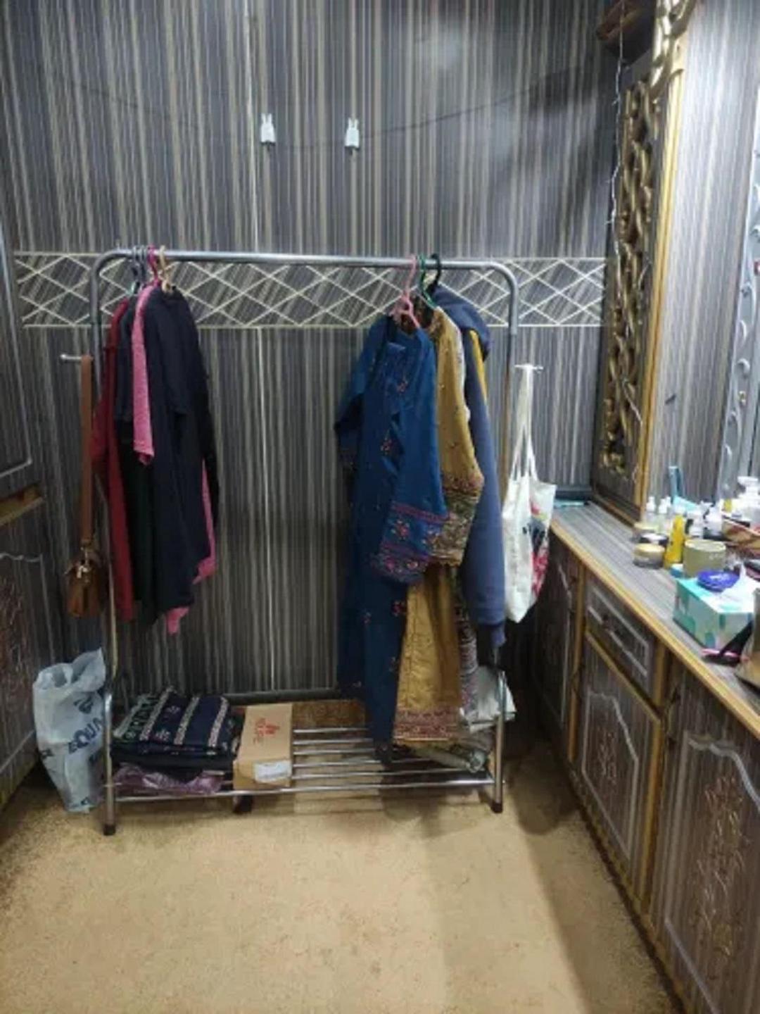 Silver Hanging Rack 48x60 Inch for Home & Shop