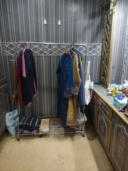 Silver Hanging Rack 48x60 Inch for Home & Shop