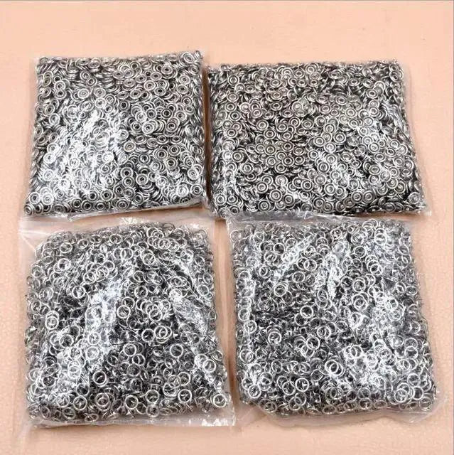 100 Snap Buttons Rust Proof Metal DIY Sewing