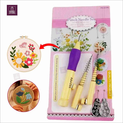 Embroidery Punch Needle Set for Home Craft