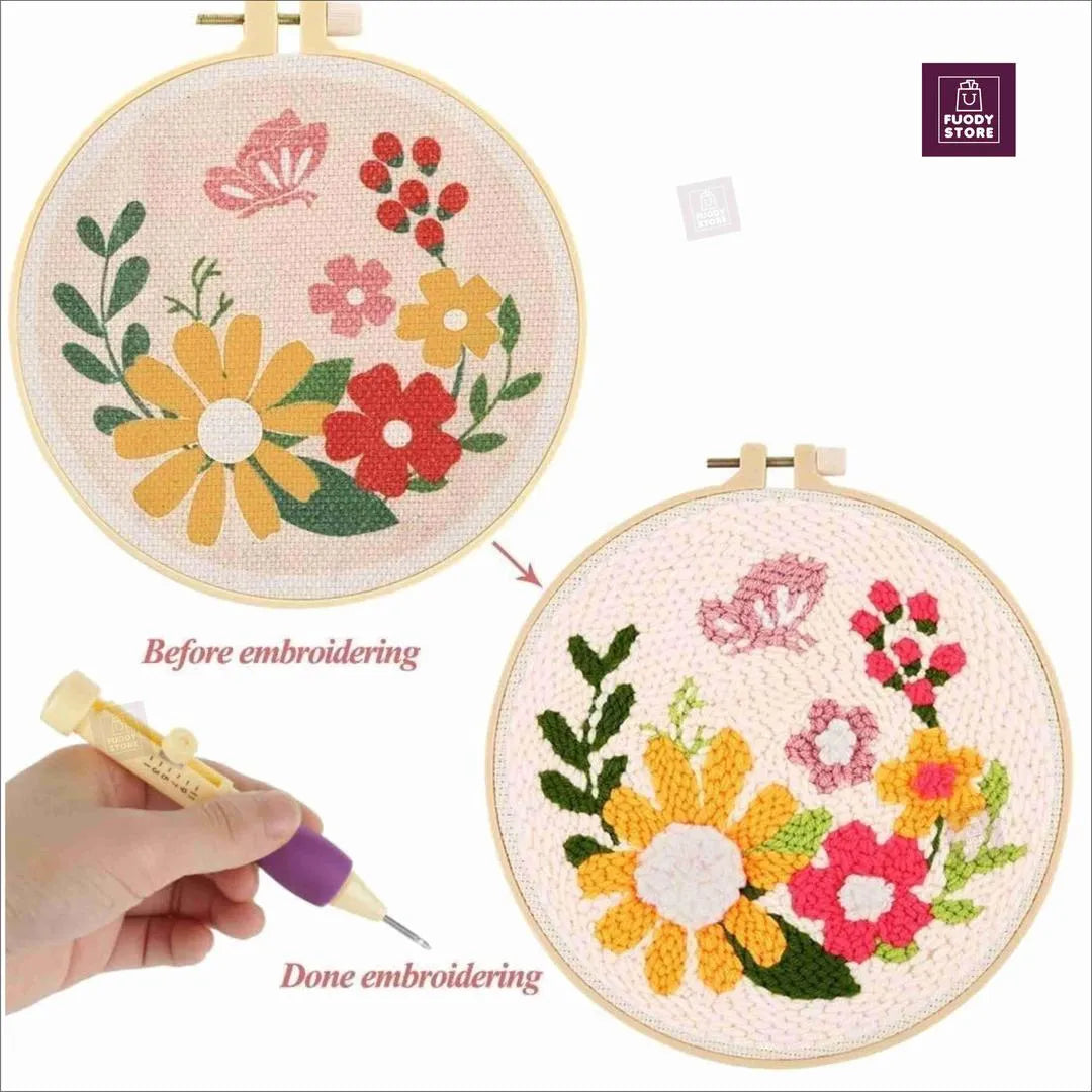 Embroidery Punch Needle Set for Home Craft