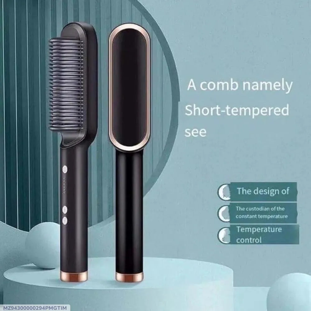 Fast Drying Hair Straightener Brush ABS Plastic