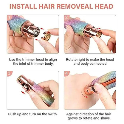 2 in 1 Rechargeable Facial Hair Remover