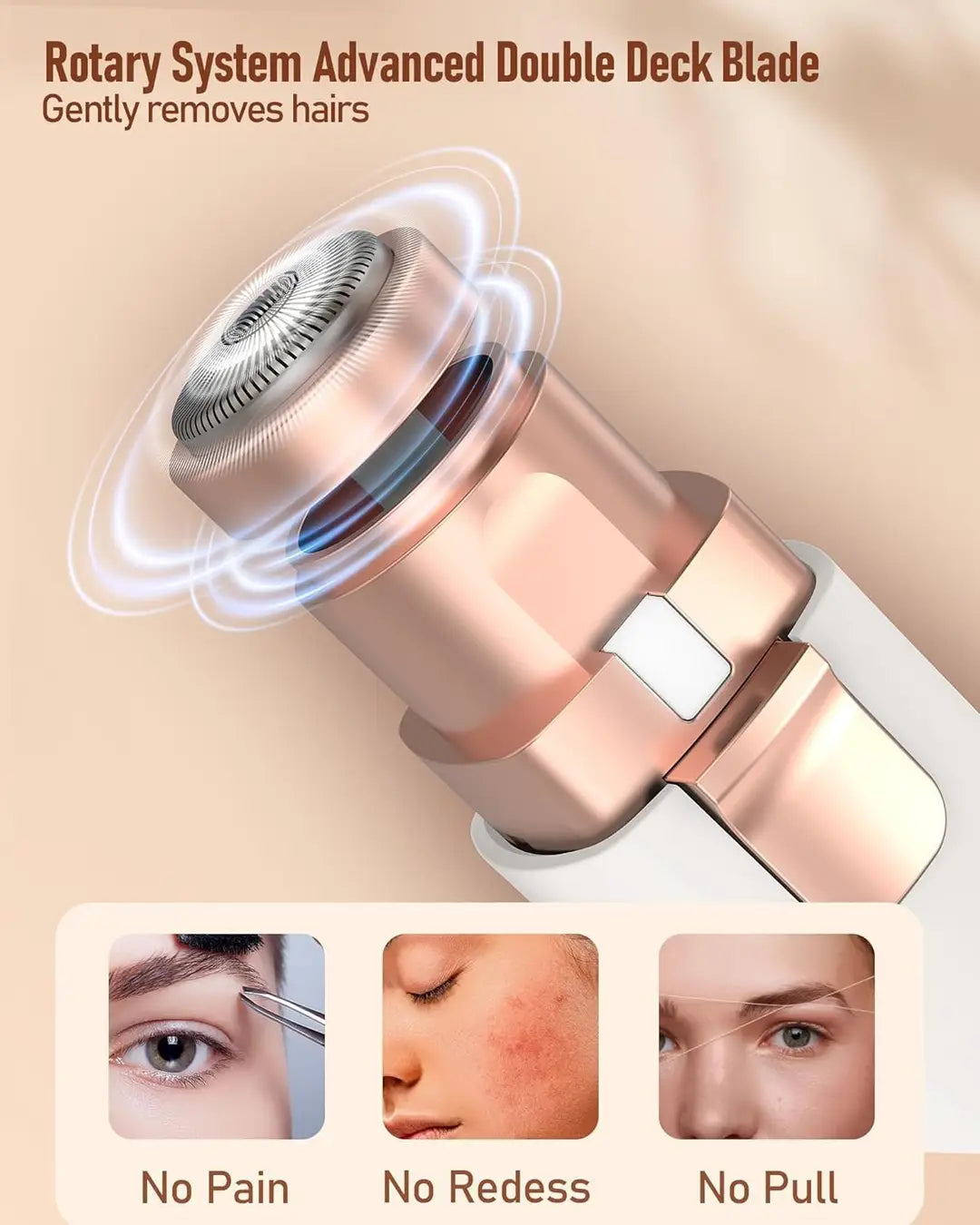 2 in 1 Rechargeable Facial Hair Remover