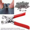 Stainless Steel Tich Button Machine with 50 Free Red Buttons