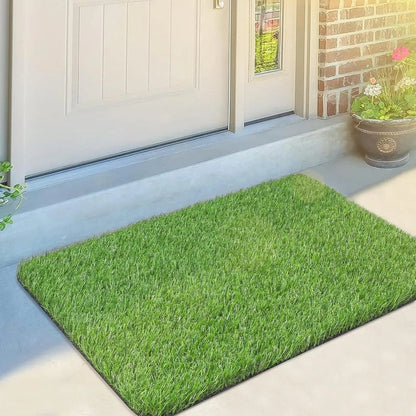 Green Grass Door Mat for Home Entrance