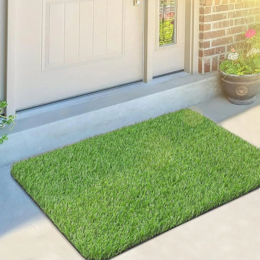 Green Grass Door Mat for Home Entrance