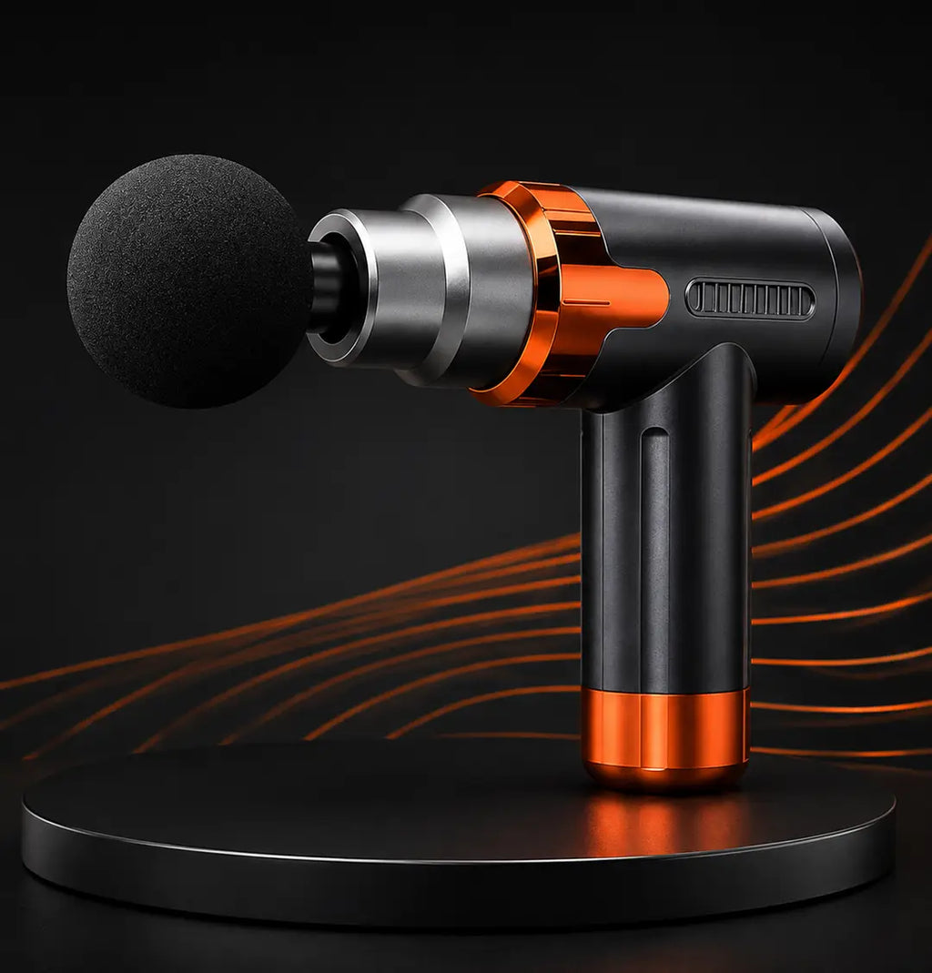 Smart Fascia Massage Gun JY-760 | Deep Tissue Muscle Massager | 6 Speed Levels | 4 Massage Heads | USB Rechargeable