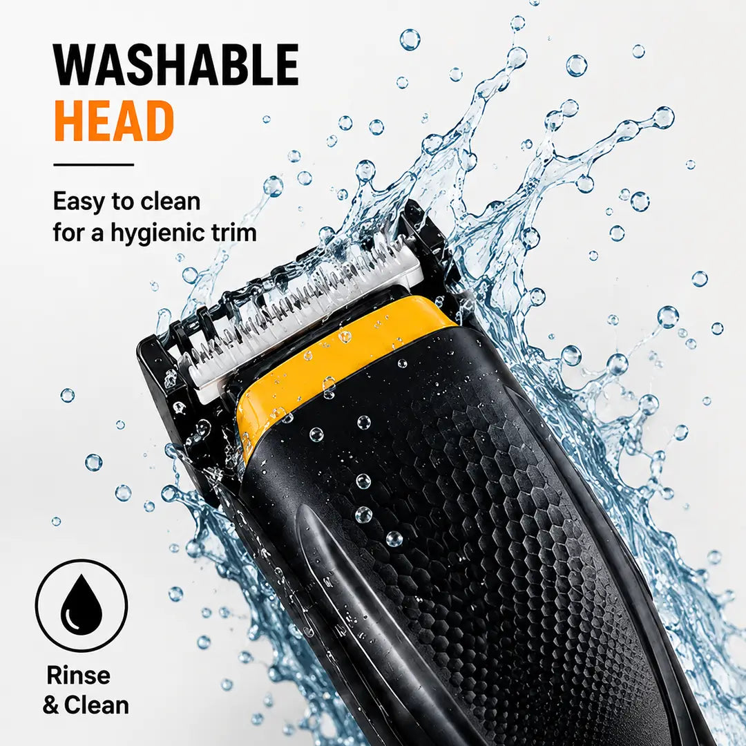 JAWA JW-822 Professional Hair Trimmer with Floating Comb, Stainless Steel Blades, Powerful Motor & Rechargeable Battery