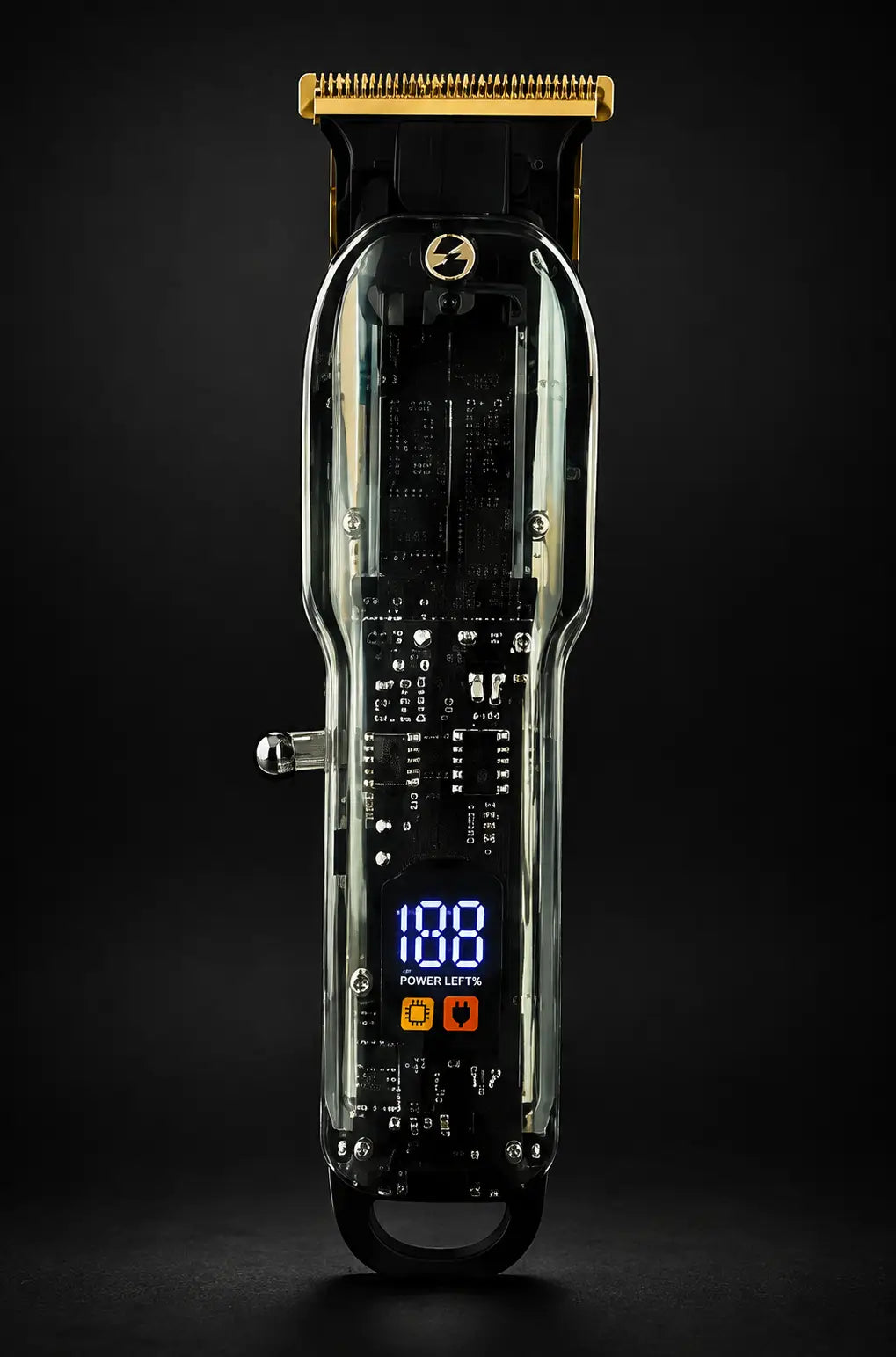 JAWA JW-814 Professional Clear Trimmer for Men – Rechargeable Hair, Beard & Mustache Trimmer with LED Digital Display, Stainless Steel Blade & USB Charging