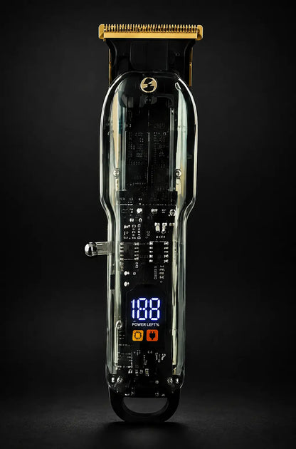 JAWA JW-814 Professional Clear Trimmer for Men – Rechargeable Hair, Beard & Mustache Trimmer with LED Digital Display, Stainless Steel Blade & USB Charging