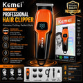 Kemei KM-519A Professional Hair Clipper – LCD Digital Display, 1200mAh Rechargeable Battery, USB Charging & Precision Blade