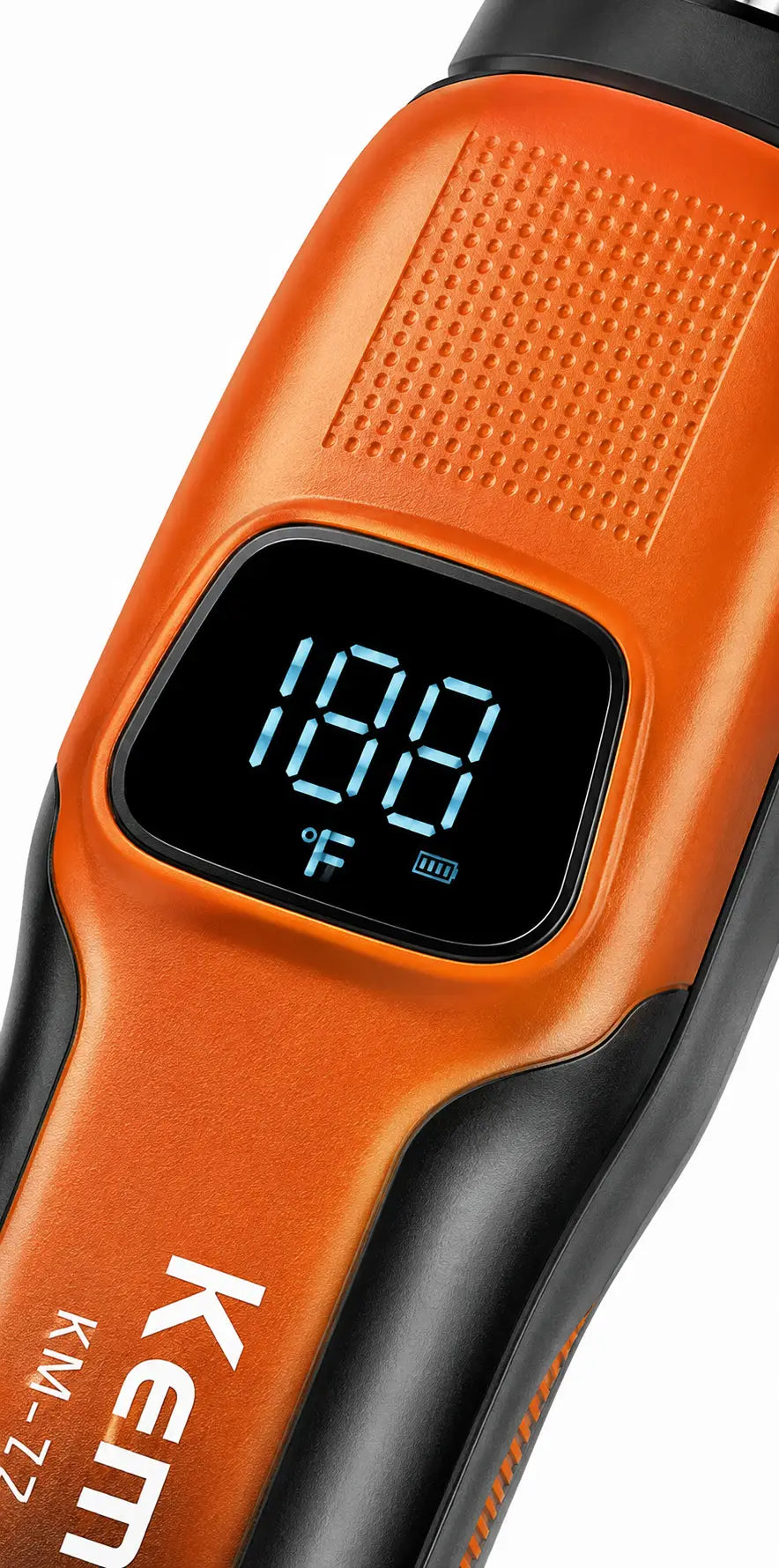 Kemei KM-519A Professional Hair Clipper – LCD Digital Display, 1200mAh Rechargeable Battery, USB Charging & Precision Blade