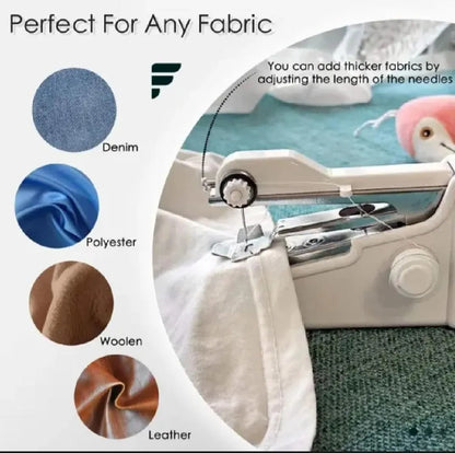Handy Stitch Sewing Machine Blue ABS Plastic 6x4x2"