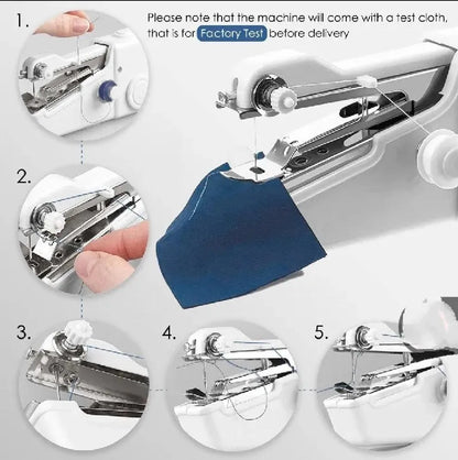 Handy Stitch Sewing Machine Blue ABS Plastic 6x4x2"