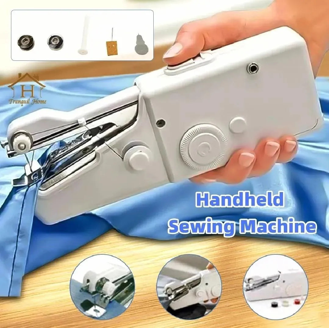 Handy Stitch Sewing Machine Blue ABS Plastic 6x4x2"