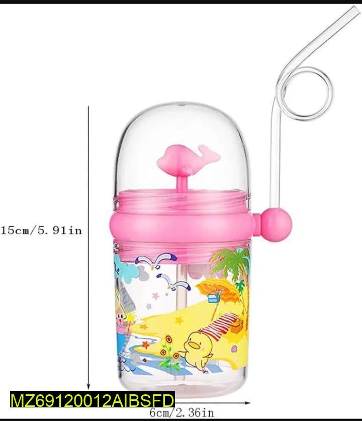 Kids Sippy Cups Blue Pink Plastic 8x6x4"