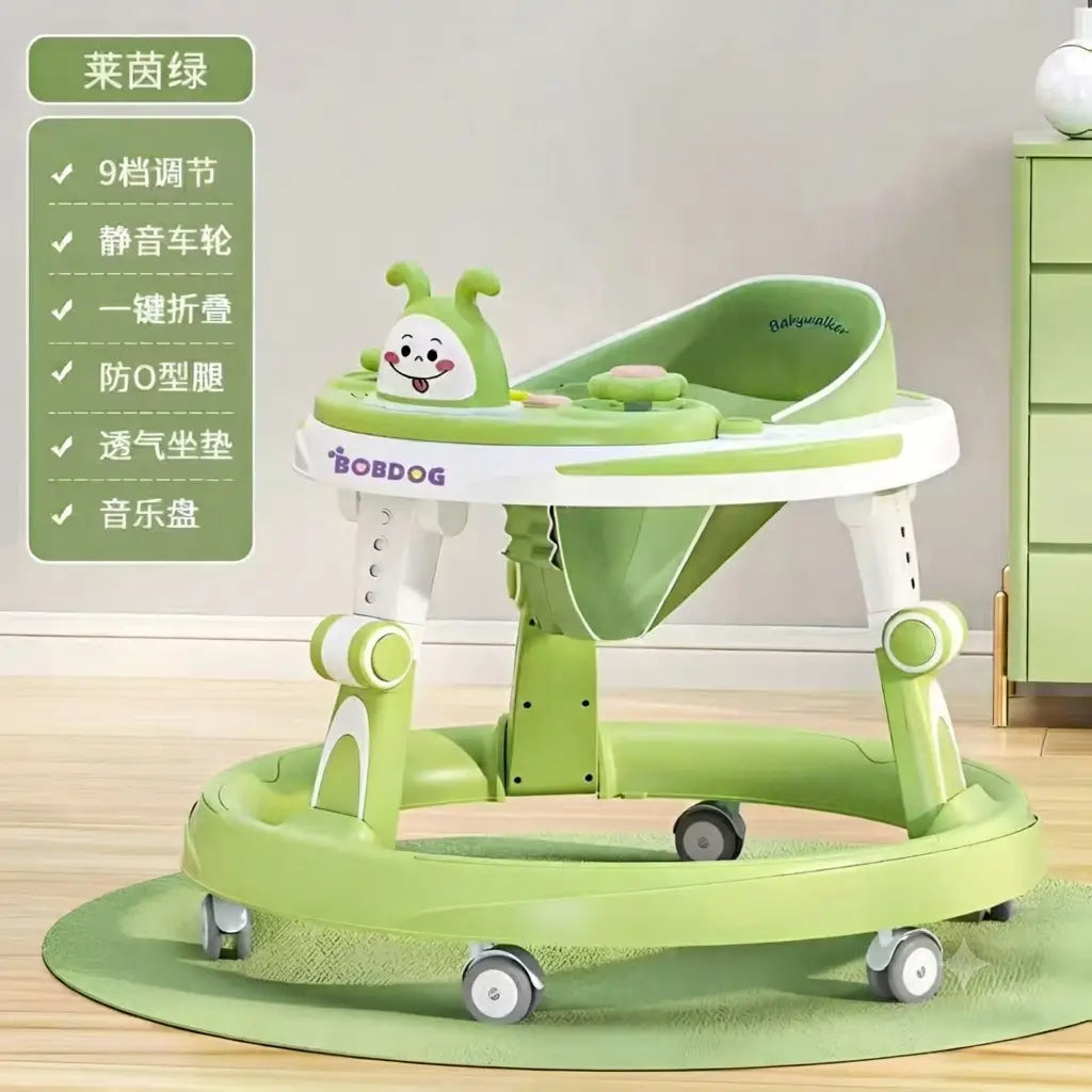 Baby Walker Round Shape SS Frame Breathable seat Korea Made With Lights and Music