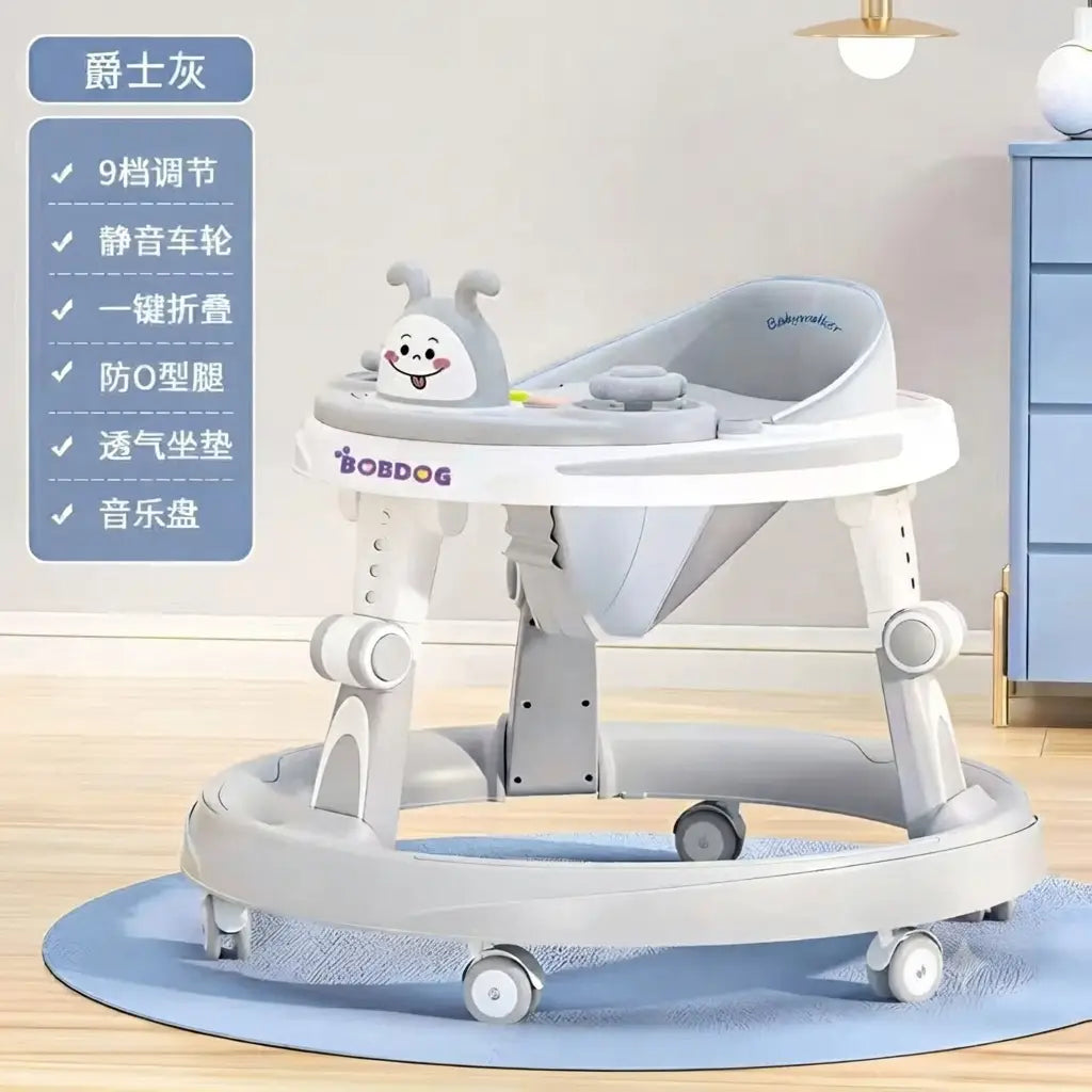 Baby Walker Round Shape SS Frame Breathable seat Korea Made With Lights and Music