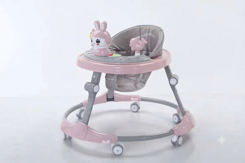 Baby Walker Round Shape SS Frame Breathable seat Korea Made With Lights and Music