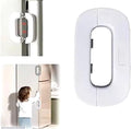 White ABS Plastic Drawer Lock for Kids Safety