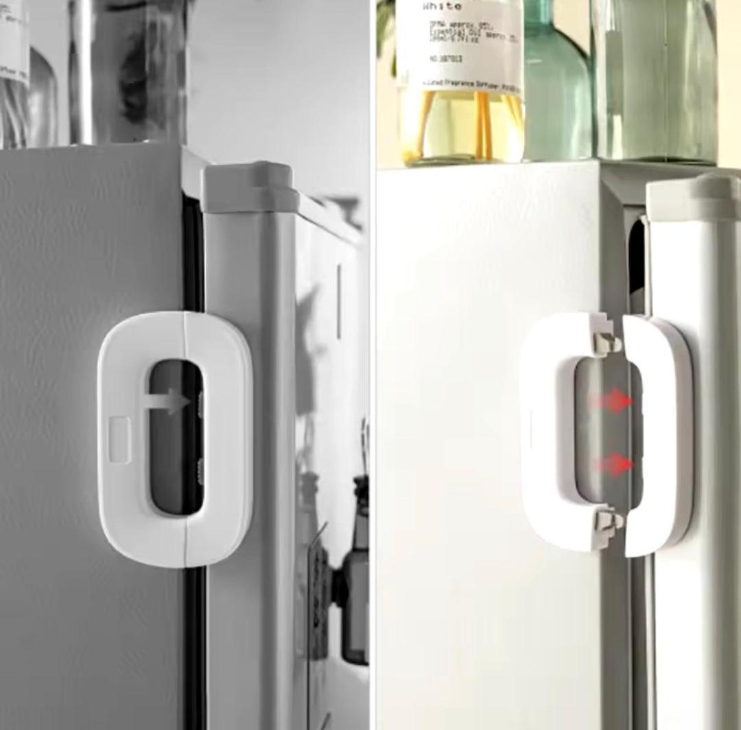 White ABS Plastic Drawer Lock for Kids Safety